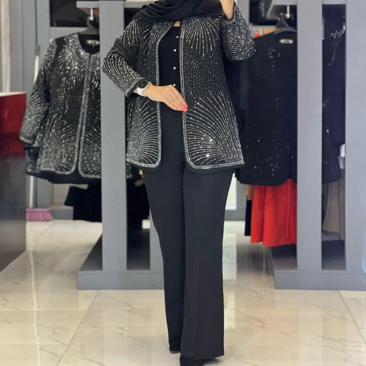 ست کت وشلوار مجلسی زنانه آذین سایز 38تا50