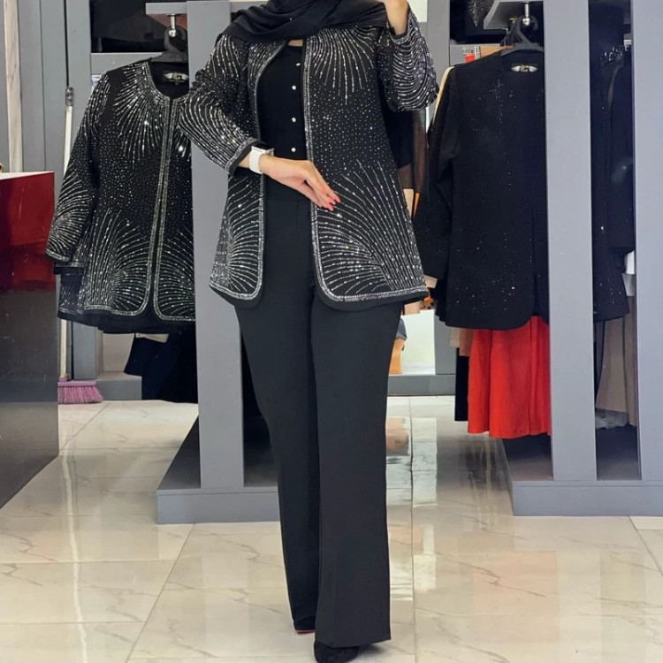 ست کت وشلوار مجلسی زنانه آذین سایز 38تا50