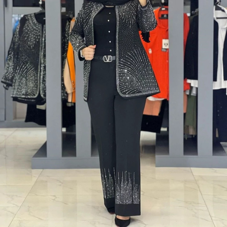 ست کت وشلوار مجلسی زنانه آذین سایز 38تا50