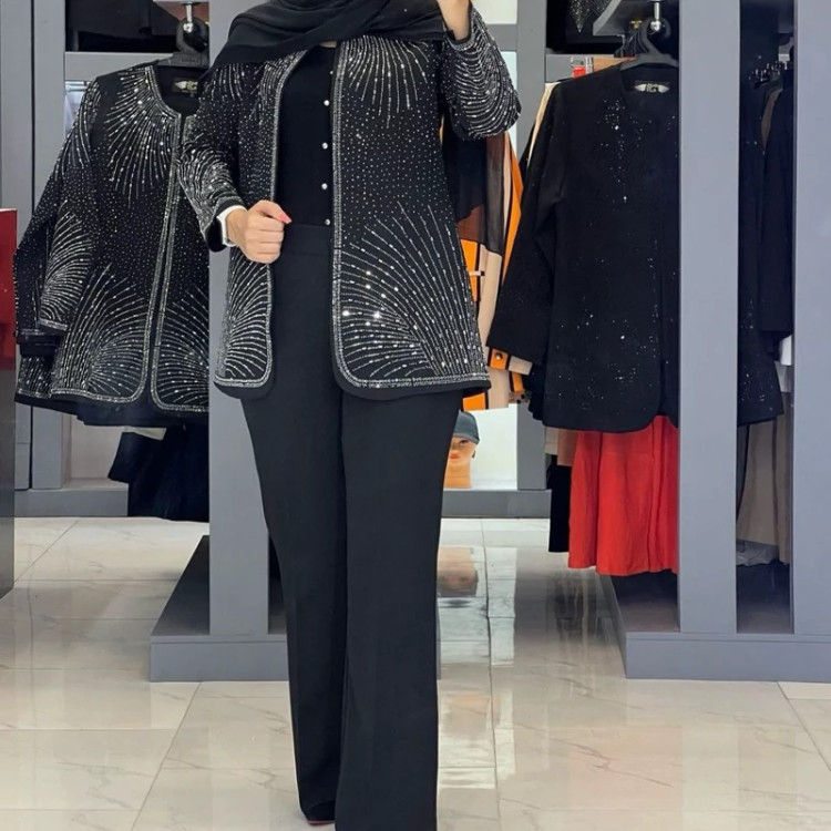 ست کت وشلوار مجلسی زنانه آذین سایز 38تا50