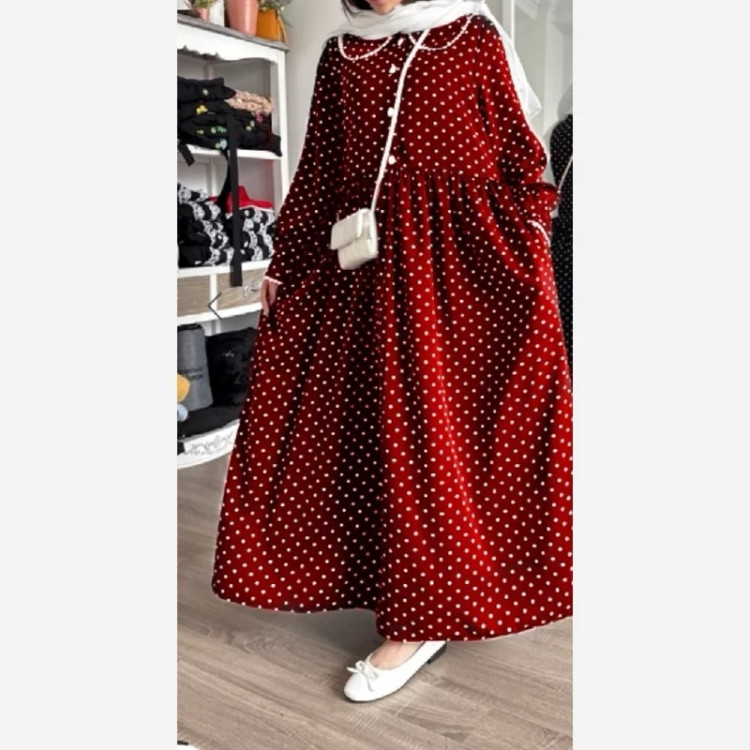 پیراهن عروسکی حنا سایز 38 تا 48