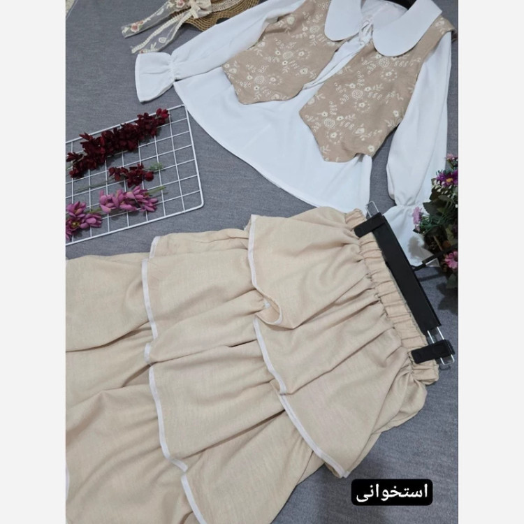 ست دامن جلیقه رویا سایز 38 تا 46