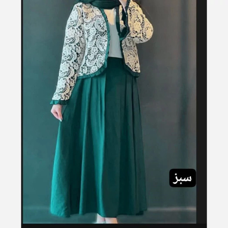 کت ودامن مزونی ترمه سایز 38تا46