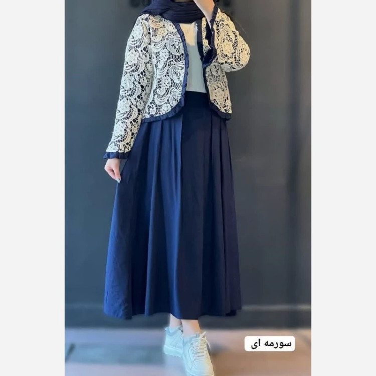 کت ودامن مزونی ترمه سایز 38تا46