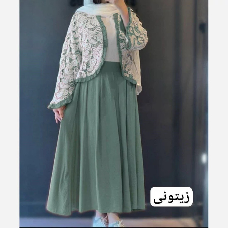 کت ودامن مزونی ترمه سایز 38تا46