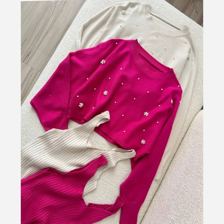 ست دوتیکه وارداتی بافت سایز 36تا46