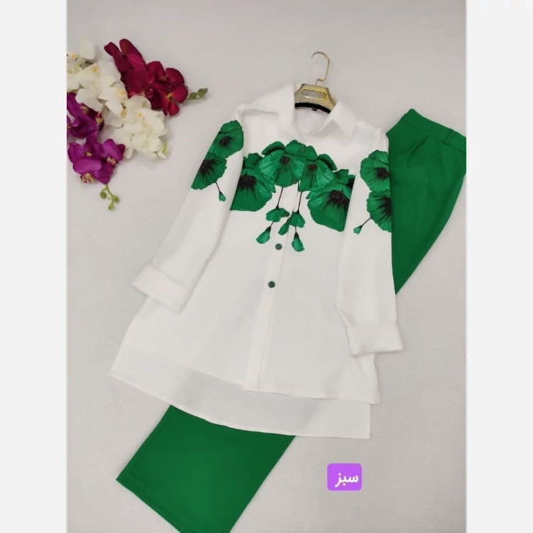شومیز شلوار عیدانه آوازه سایز 38تا48