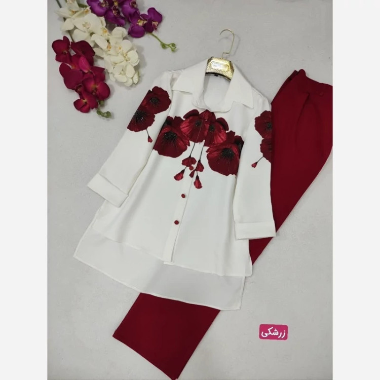 شومیز شلوار عیدانه آوازه سایز 38تا48