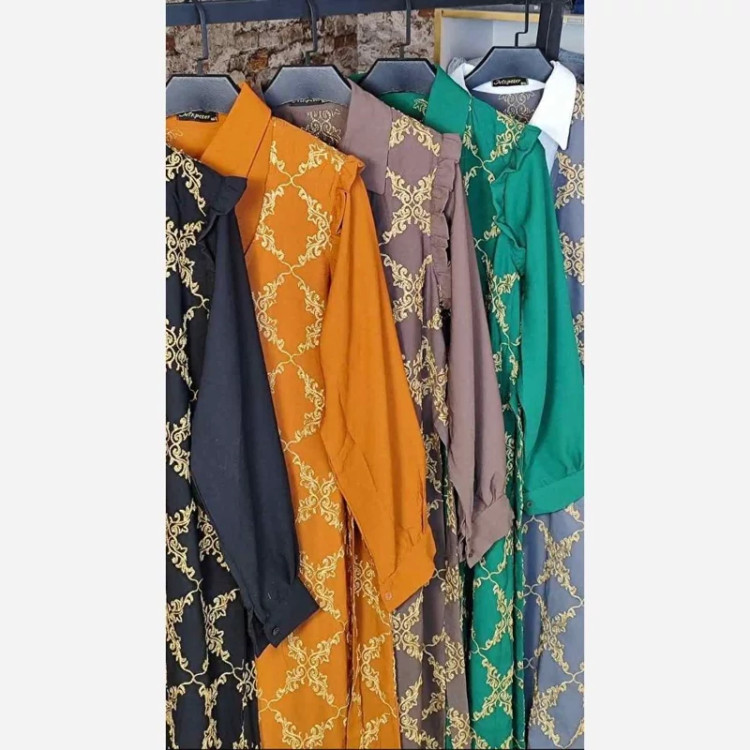 پیراهن طلاکوب پروانه سایز 38تا48