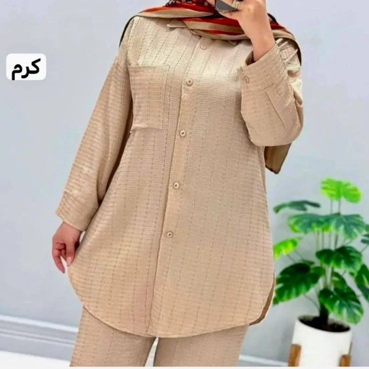ست مانتو وشلوار خنک سایز 42 تا 52