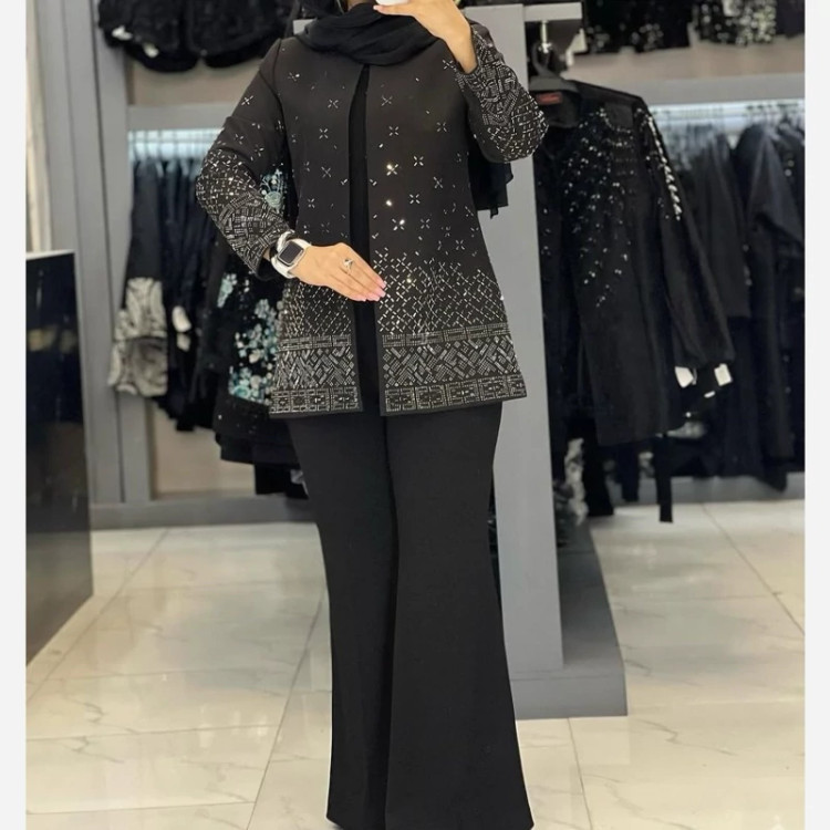 کت مجلسی پر نگین ماهرو سایز 44تا50