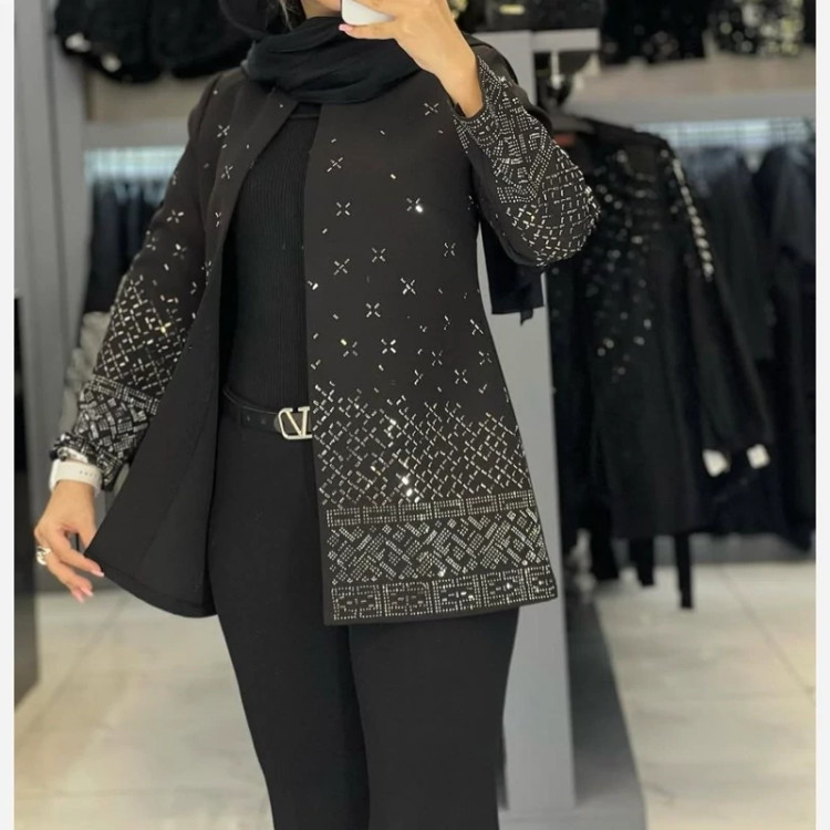 کت مجلسی پر نگین ماهرو سایز 44تا50