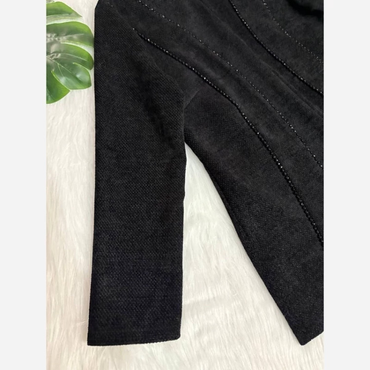 کت مزونی مخمل کریستال دوزی سایز 40 تا 50