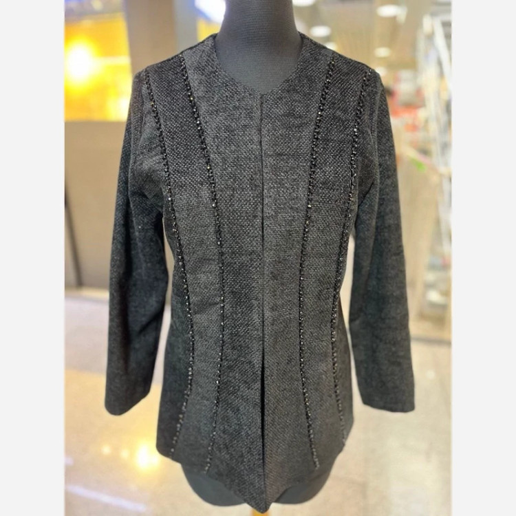 کت مزونی مخمل کریستال دوزی سایز 40 تا 50