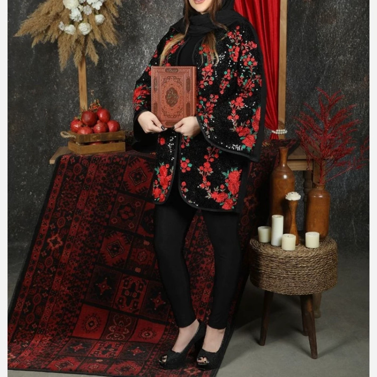 کت مخمل سوزندوزی سوییت مجلسی سایز38تا50
