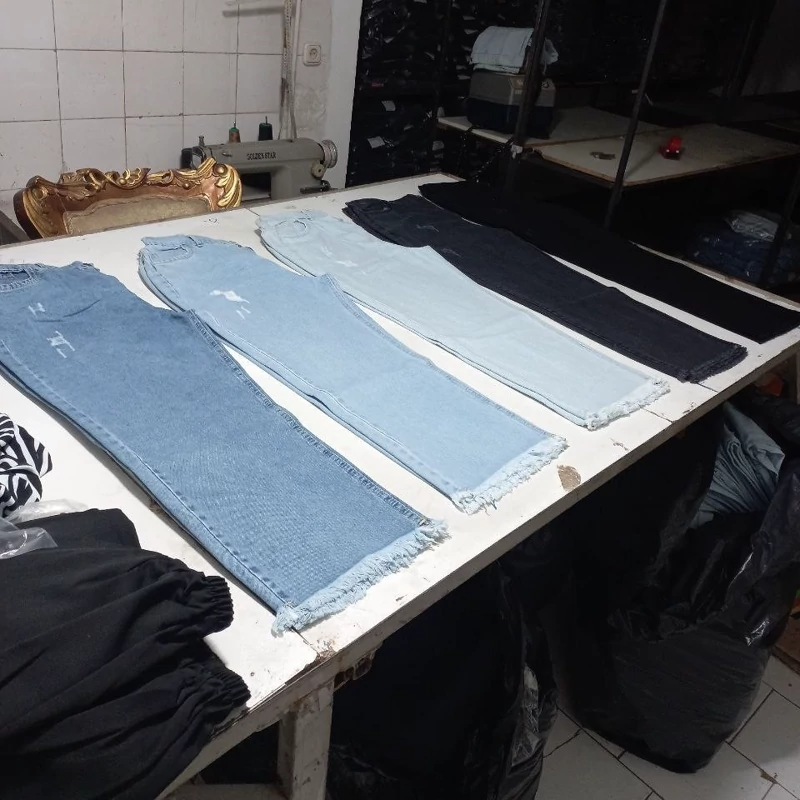 بگ جین اصلی ریشدار سایز 38تا46