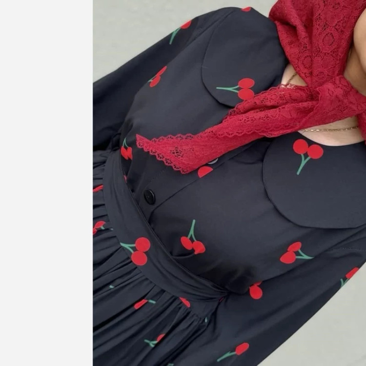 پیراهن چیندار گیلاس سایز 38 تا 50