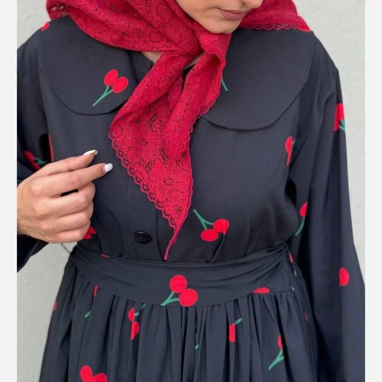 پیراهن چیندار گیلاس سایز 38 تا 50