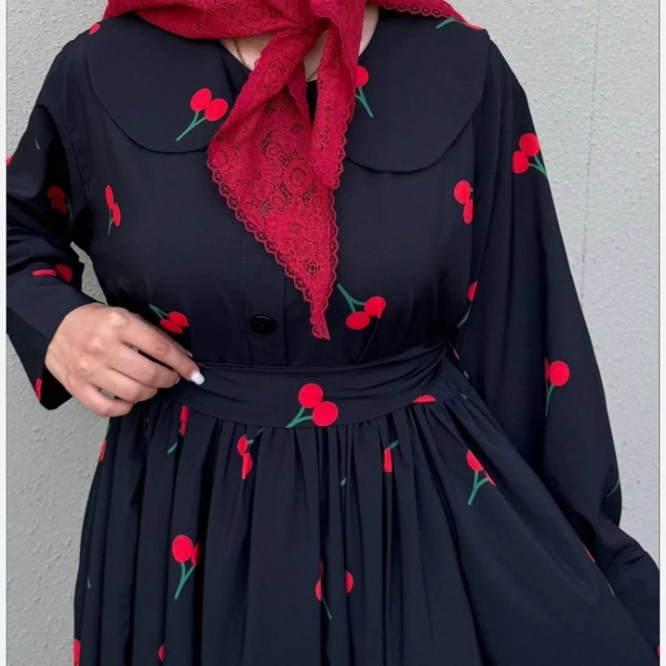 پیراهن چیندار گیلاس سایز 38 تا 50