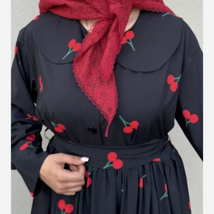 پیراهن چیندار گیلاس سایز 38 تا 50