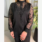 شومیز مجلسی گیپور تیارا سایز 40تا52
