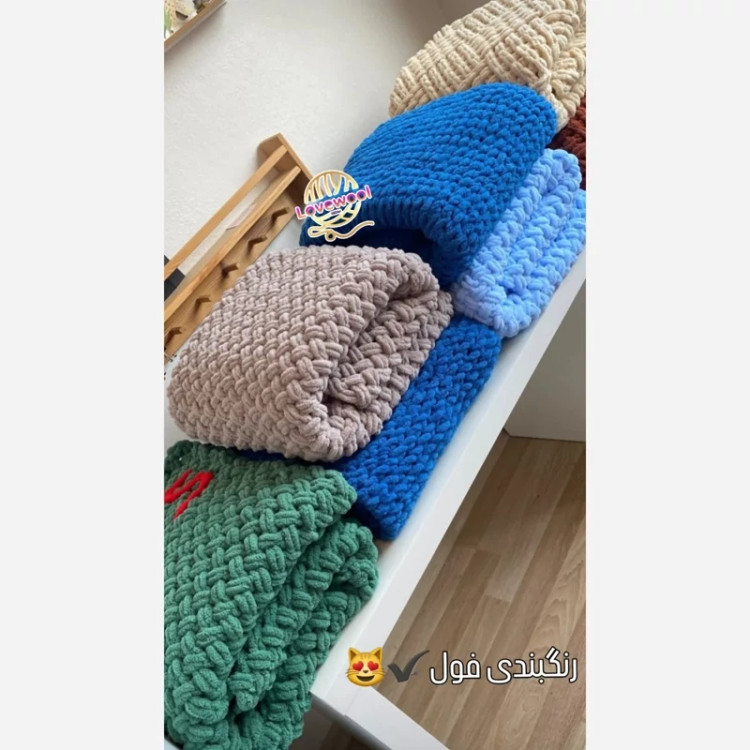 پتو نوزادی مخمل آلیز پافی ابعاد 90در90