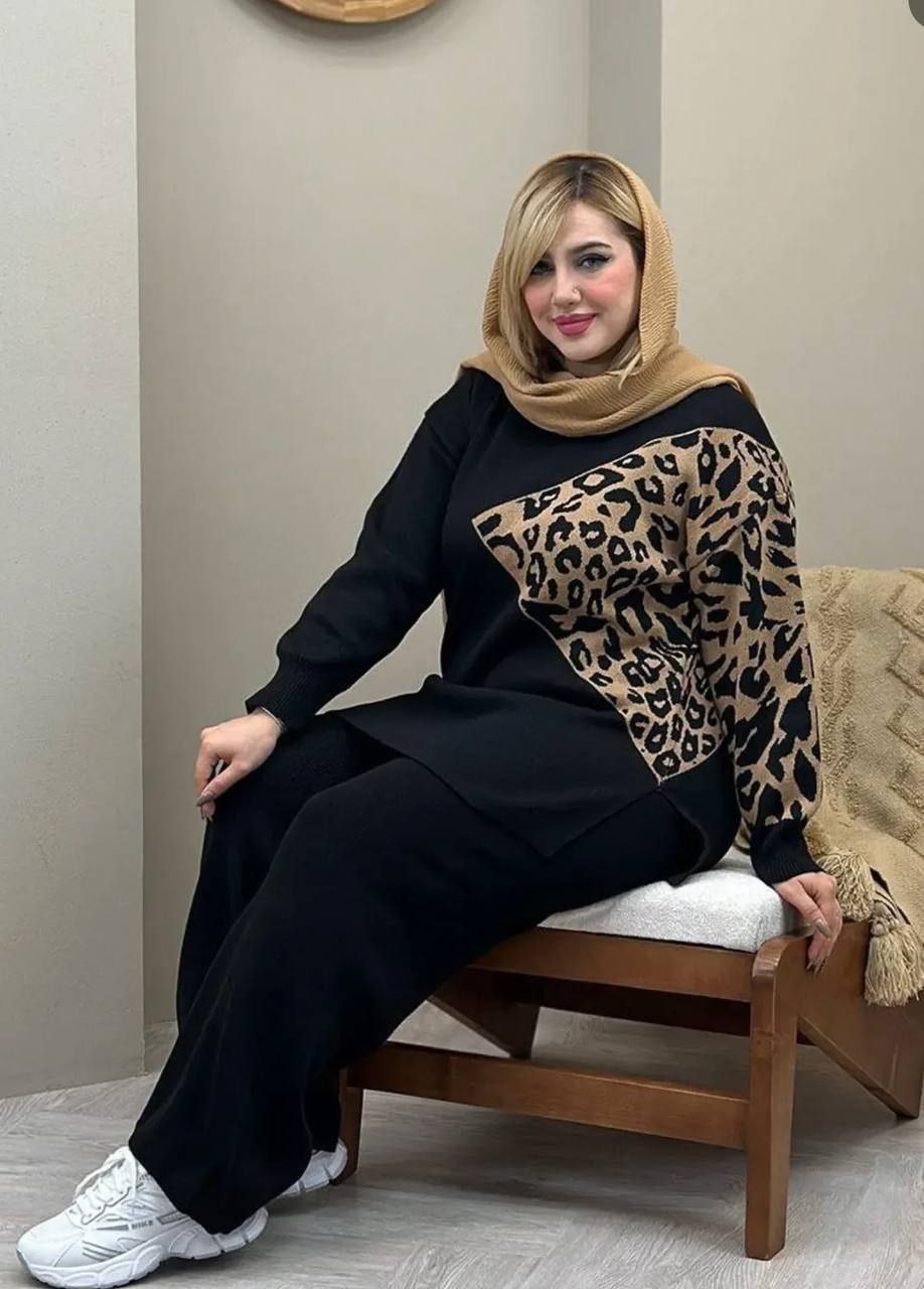 ست بلوز شلوار بافت باکیفیت عالی سوپر نخ درجه یک سایز 38 تا 48