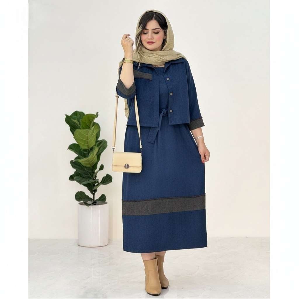 کت وسارافون کژال مخمل کبریتی سایز 38 تا 50
