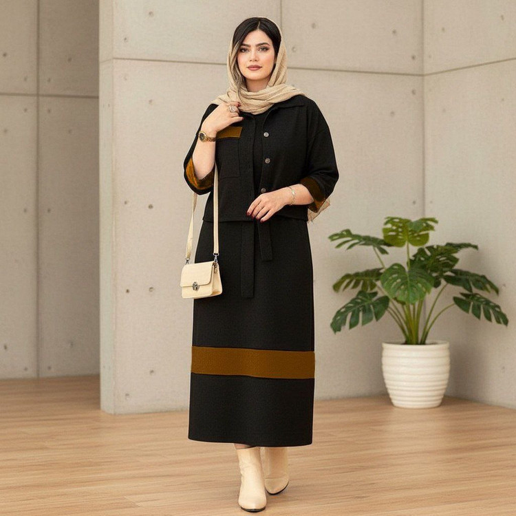 کت وسارافون کژال مخمل کبریتی سایز 38 تا 50