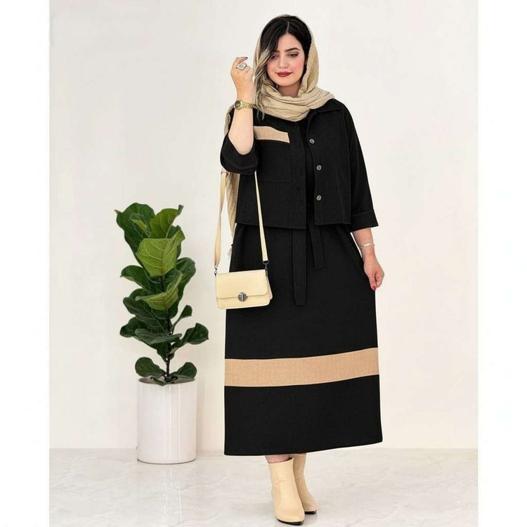 کت وسارافون کژال مخمل کبریتی سایز 38 تا 50