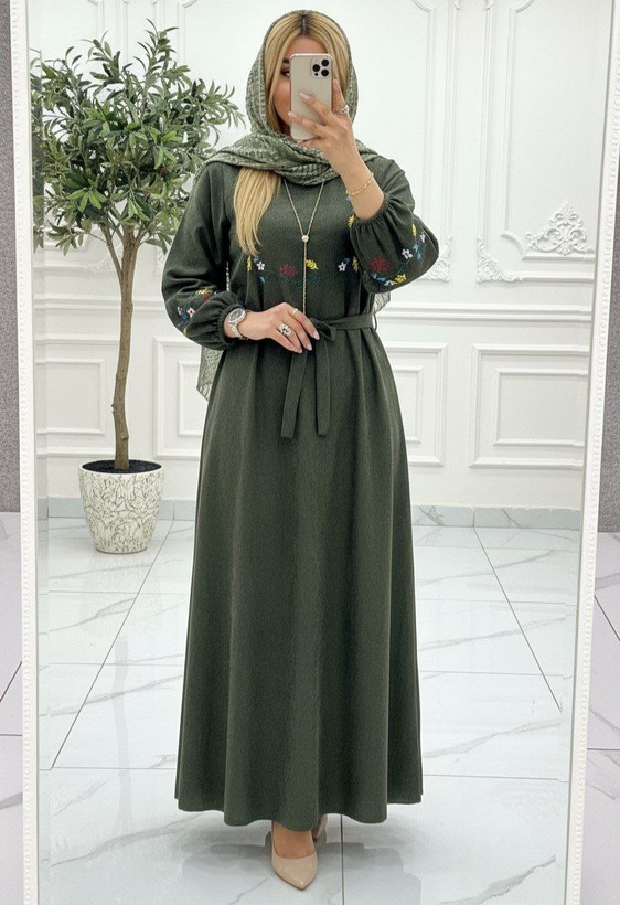 کفتان گلدوزی گلبرگ مخمل کبریتی ریز سایز 40 تا 50