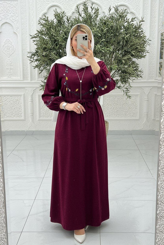 کفتان گلدوزی گلبرگ مخمل کبریتی ریز سایز 40 تا 50
