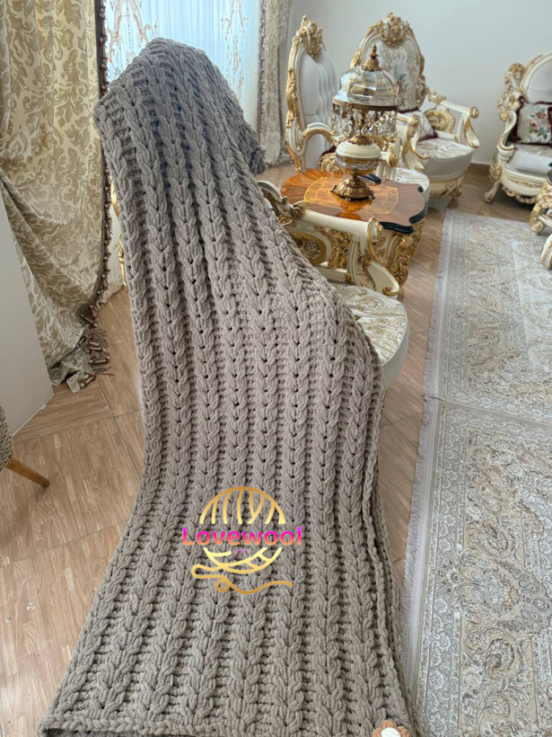 روتختی مخمل آلیزه پافی ترکیه ای دستبافت ابعاد 180 در 240