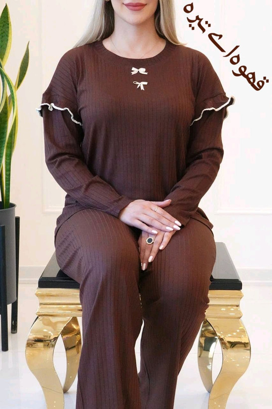 بلوز وشلوار پاییزه مدل ژور و پاپیون سایز 36 تا 46