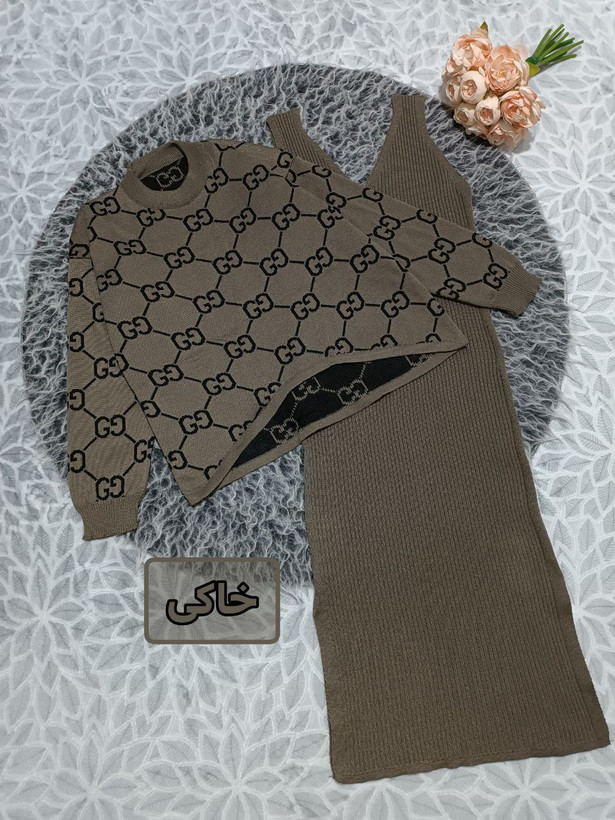 مدل گوچی ست بافت بلوز سارافون سایز 38 تا 48