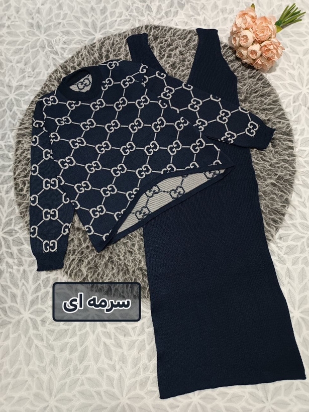 مدل گوچی ست بافت بلوز سارافون سایز 38 تا 48