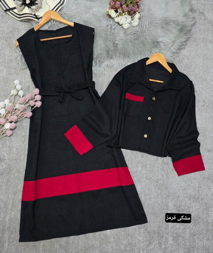 کت وسارافون کژال مخمل کبریتی سایز 38 تا 50