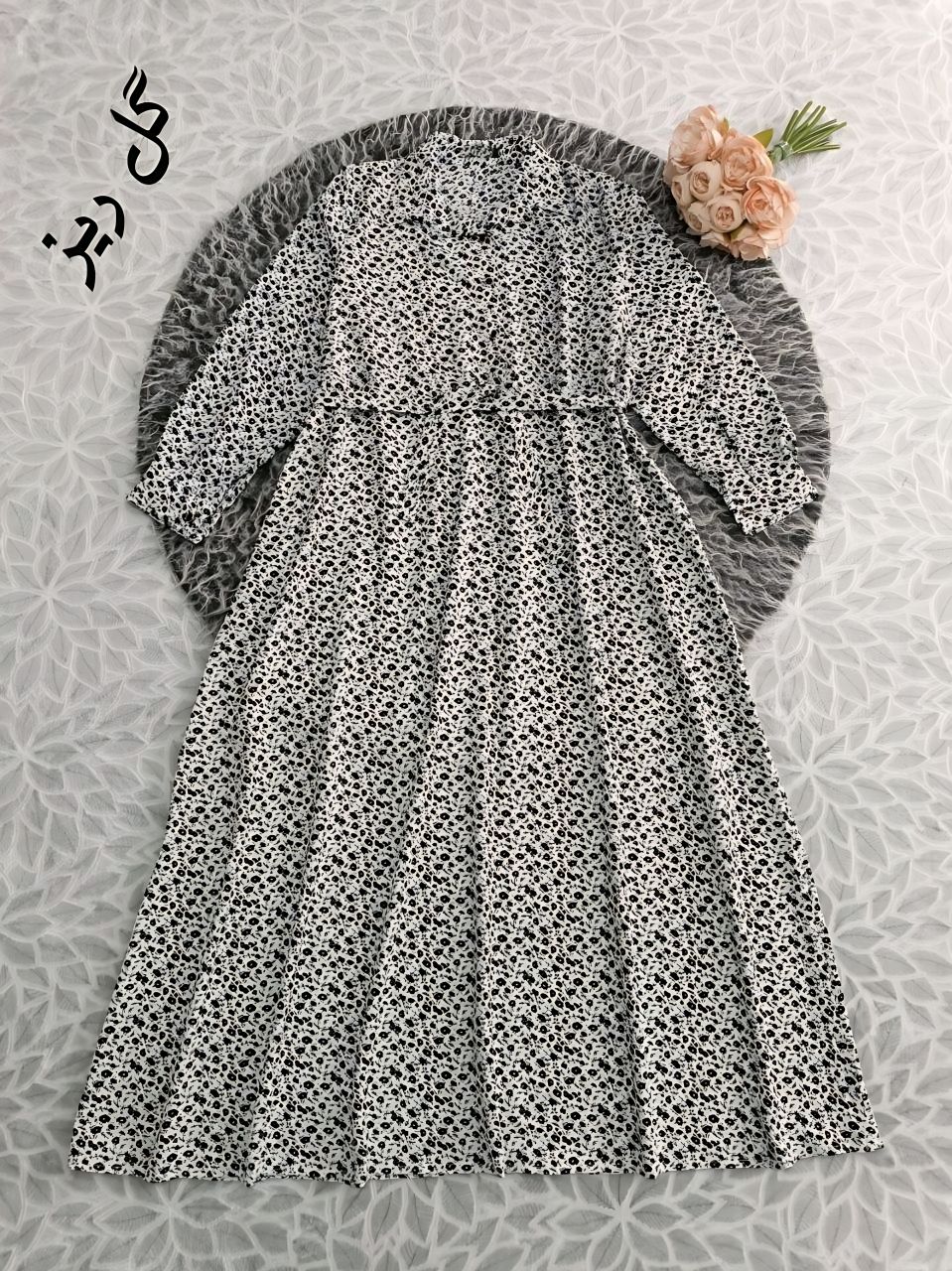 پیراهن الیزه جلو دکمه خنک و سبک سایز ۴۰تا۴۸و۵۰ طبق دورسینه