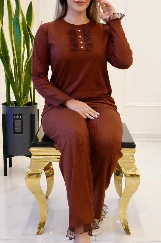 ست بلوز و شلوار تور دار سایز ۳۸ تا ۴۶ و ۴۸ ریز