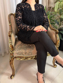 رویه مزونی گل برجسته مخملی سایز ۳۶ تا ۶۲