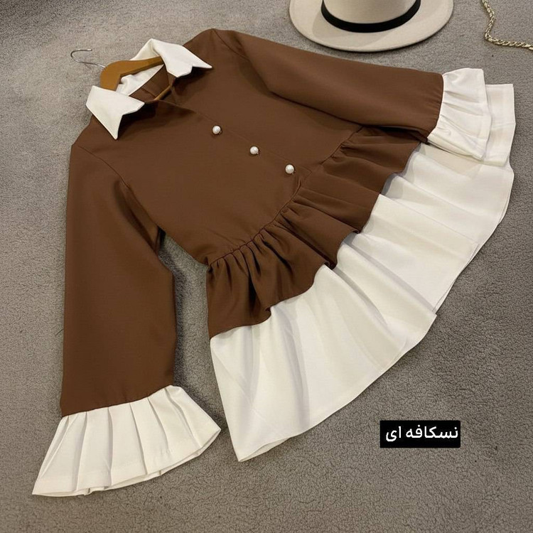 مانتو عروسکی پرواز سایز ۴۰ تا ۴۸ خرجکار چین دار رنگ گلبهی ارساله