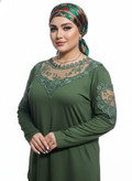 شومیز گیپوری نگین دار مدل دلسا سایز ۳۸ تا ۵۰