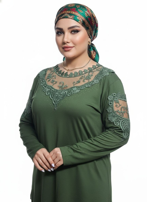 شومیز گیپوری نگین دار مدل دلسا سایز ۳۸ تا ۵۰