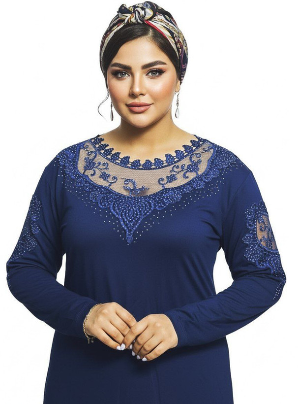 شومیز گیپوری نگین دار مدل دلسا سایز ۳۸ تا ۵۰