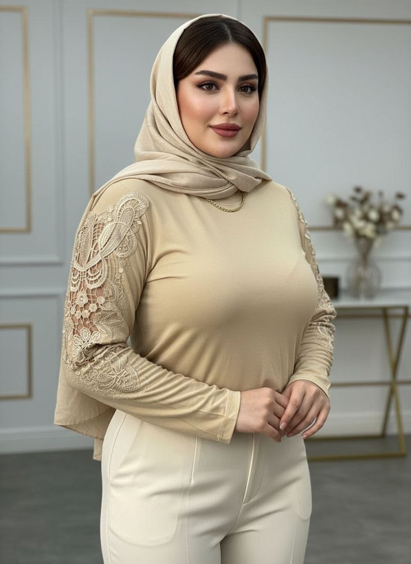شومیز گیپوری نگین دار مدل سوگل سایز ۳۸ تا ۵۰