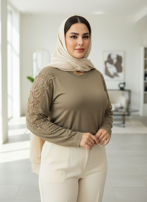 شومیز گیپوری نگین دار مدل سوگل سایز ۳۸ تا ۵۰