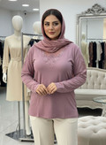 شومیز گیپوری نگین دار مدل مهگل سایز ۳۸ تا ۵۰