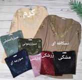 شومیز گیپوری نگین دار مدل مهگل سایز ۳۸ تا ۵۰