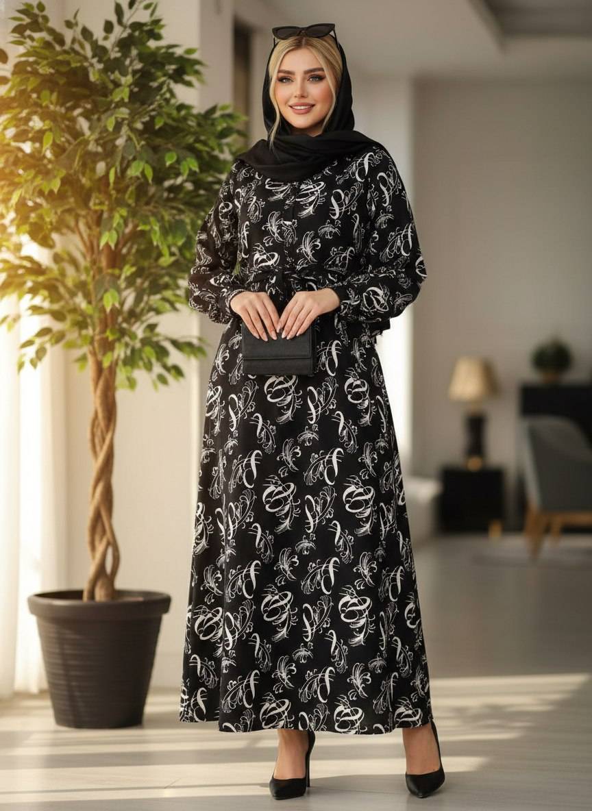 پیراهن الیزه جلو دکمه سایز ۴۰ تا ۵۰