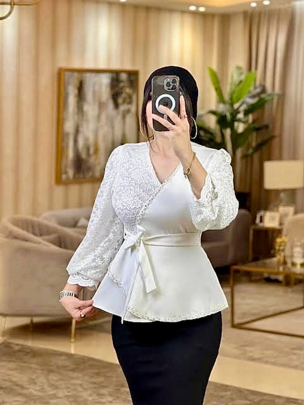 کت عیدانه عسل گیپور ترک سایز ۴۰ تا ۵۰